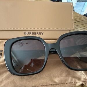 Burberry Black Oversized Women's Sunglasses